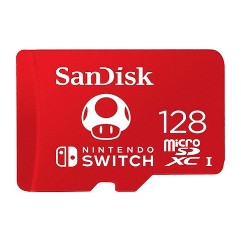 کارت حافظه microSDXC سن دیسک مدل Nintendo Switch کلاس I استاندارد UHS-I سرعت 100MBps ظرفیت 128 گیگابایت