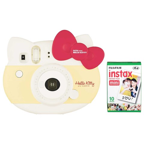 دوربین عکاسی چاپ سریع فوجی فیلم مدل Instax mini Hello Kitty Limited Edition همراه با یک بسته فیلم 10 تایی
