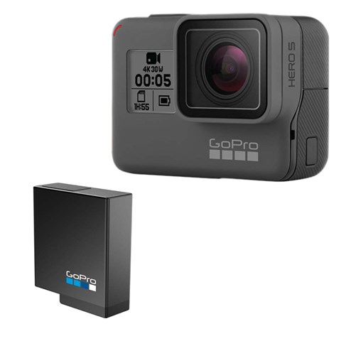دوربین فیلم برداری ورزشی گوپرو مدل HERO 5 Black به همراه باتری لیتیومی گوپرو