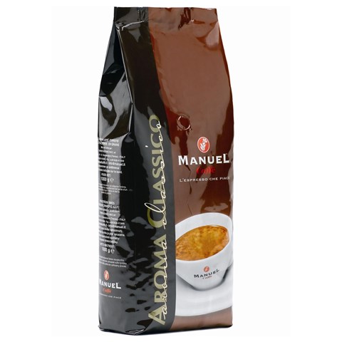 دانه قهوه مانوئل کافه مدل aroma classico بسته 1000 گرمی