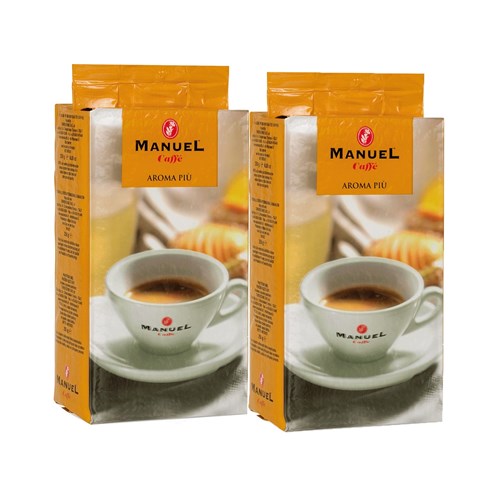 قهوه آسیاب شده مانوئل کافه مدل aroma piu  بسته 2 عددی