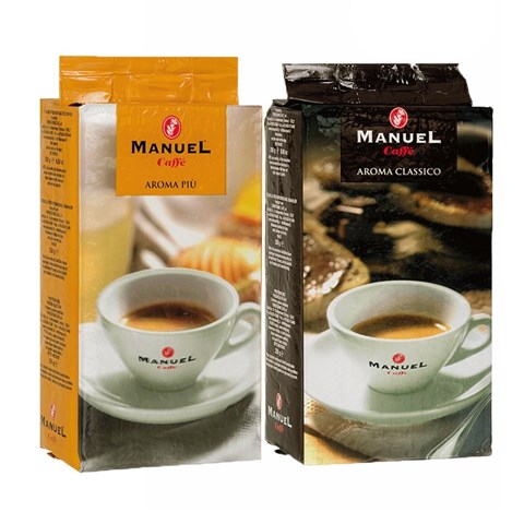 قهوه آسیاب شده مانوئل کافه مدل aroma piu classico بسته 2 عددی