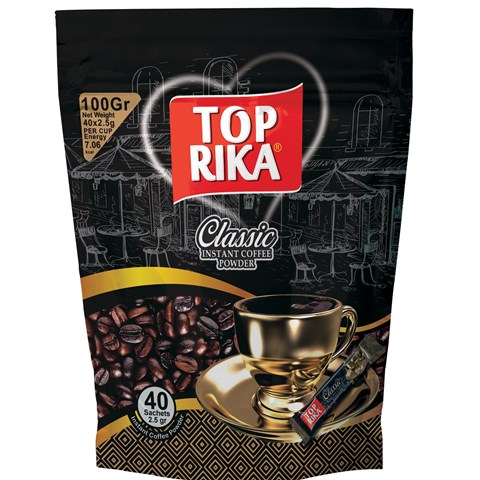 قهوه فوری تاپریکا مدل Classic بسته 40 عددی