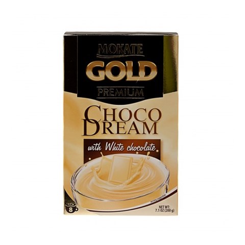 پودر قهوه شکلات سفید موکاته طرح Permium Gold بسته 8 عددی