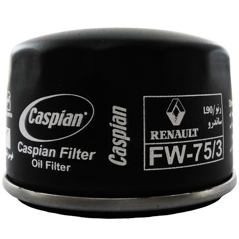 فیلتر روغن خودروی کاسپین مدل FW-75/3 مناسب برای رنو ساندرو