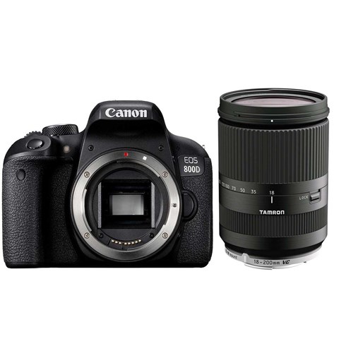 دوربین دیجیتال کانن مدل EOS 800D بدنه به همراه لنز تامرون AF 18-200mm F3.5 - F6.3 Di-II