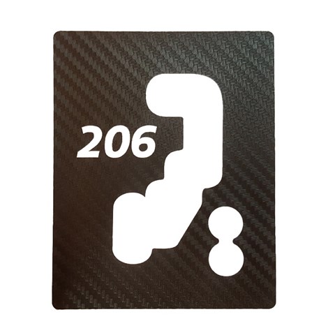برچسب لیور دنده اتوماتیک کد S169 مناسب برای پژو 206