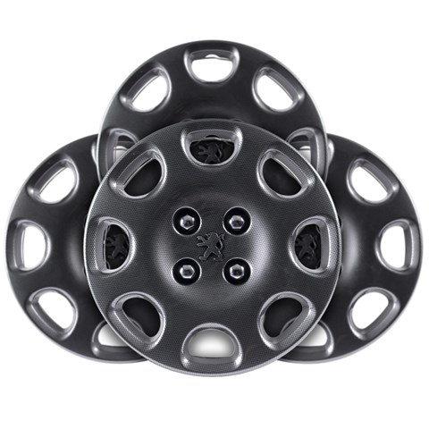 قالپاق چرخ استیلا مدل Carbon سایز 14 اینچ مناسب برای پژو 206