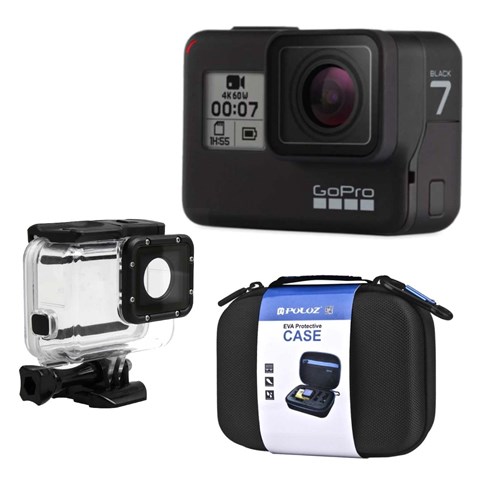 دوربین فیلم برداری ورزشی گوپرو مدل HERO7 Black Quick Stories به همراه لوازم جانبی پلوز