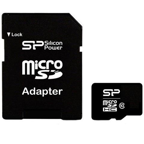 کارت حافظه microSDHC سیلیکون پاور کلاس 10 همراه با آداپتور SD ظرفیت 8 گیگابایت
