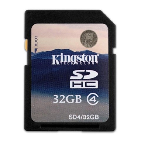 کارت حافظه SDHC کینگستون مدل SD4 کلاس 4 سرعت 4MB/s ظرفیت 32 گیگابایت