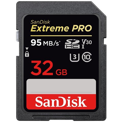 کارت حافظه SDHC سن دیسک مدل Extreme Pro V30 کلاس 10 استاندارد UHS-I U3 سرعت 95MBps 633X ظرفیت 32 گیگابایت