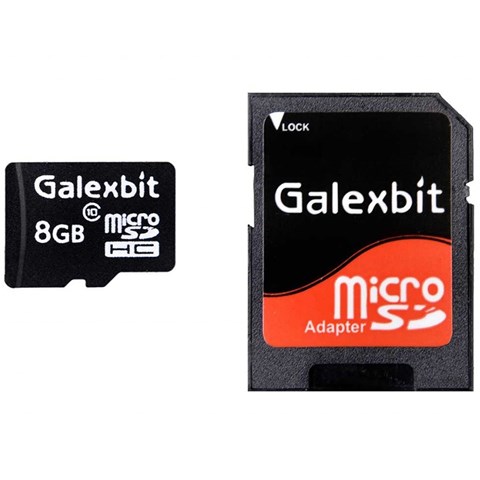کارت حافظه microSD گلکسبیت کلاس 10 استاندارد U1 سرعت 45MBps همراه با آداپتور SD ظرفیت 8 گیگابایت