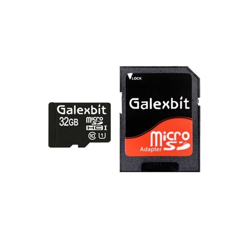 کارت حافظه MicroSD گلکسبیت کلاس 10 استاندارد U1 سرعت 45MBps همراه با آداپتور SD ظرفیت 32GB