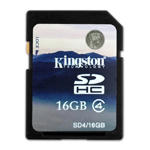 کارت حافظه SDHC کینگستون مدل SD4 کلاس 4 سرعت 4MB/s ظرفیت 16 گیگابایت