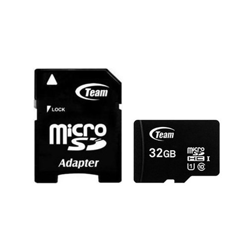 کارت حافظه microSDHC تیم گروپ کلاس 10 استاندارد UHS-I  همراه با آداپتور SD ظرفیت 32 گیگابایت
