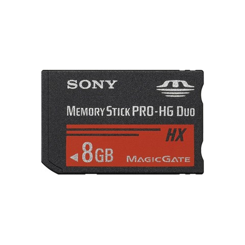 کارت حافظه Stick pro duo سونی مدل HX کلاس 2 استاندارد HG سرعت 20MB/S ظرفیت 8 گیگابایت