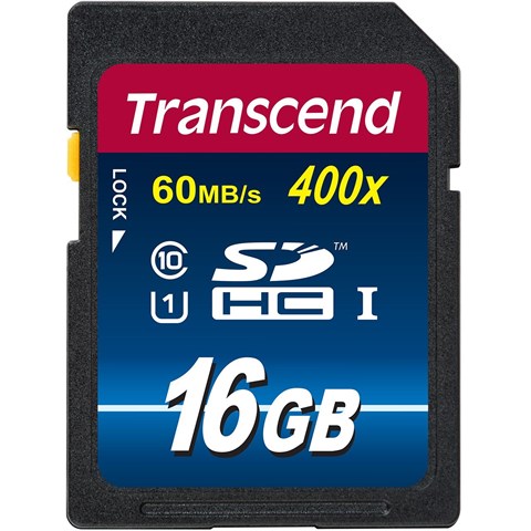 کارت حافظه‌ SDHC ترنسند مدل Premium کلاس 10 استاندارد UHS-I U1 سرعت 60MBps 400X ظرفیت 16 گیگابایت