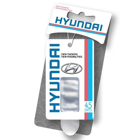خوشبو کننده خودرو کوئیک کلین طرح Hyundai با رایحه قهوه تلخ حجم 4.5 میلی گرم