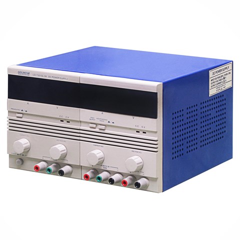 منبع تغذیه متغیر دوبل تراکینگ دیجیتال با جریان 3-0 آمپر و ولتاژ 30-0 ولت گلداستار مدل LG17301SL3A ( آداپتور Adaptor مبدل ولتاژ و جریان AC به DC )
