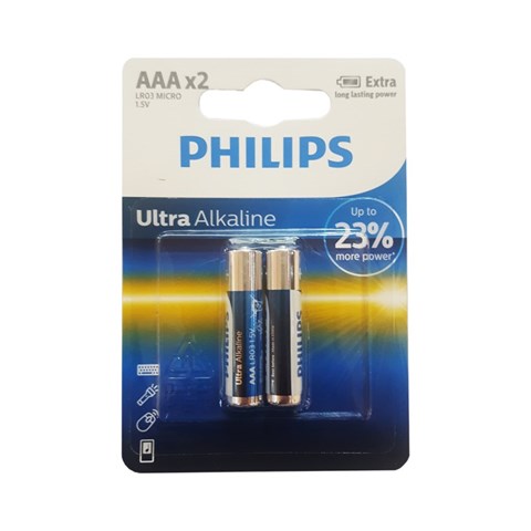 باتری نیم قلمی فیلیپس مدل Ultra بسته 2 عددی