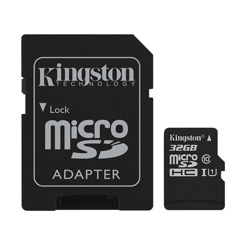 عنوان : کارت حافظه microSDHC کینگستون مدل Canvas Select کلاس 10 استاندارد UHS-I U1 سرعت 80MBps ظرفیت 32 گیگابایت به همراه آداپتور SD