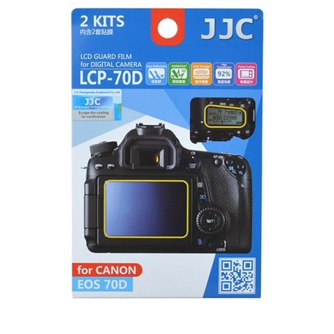 محافظ صفحه نمایش دوربین جی جی سی مدل LCP-70D مناسب برای دوربین کانن EOS 70D مجموعه 4 عددی