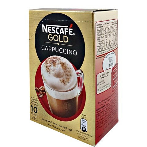 نسكافه گلد مدل cappuccino بسته 10 عددي