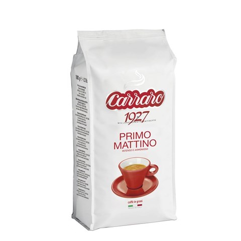 بسته دانه قهوه کارارو مدل primo mattino مقدار 1000 گرم