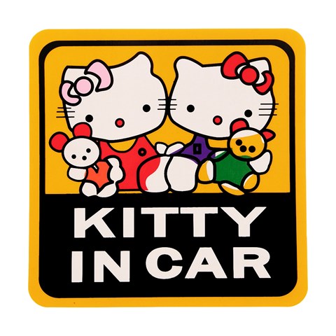 برچسب بدنه خودرو طرح Kitty IN CAR کد 53