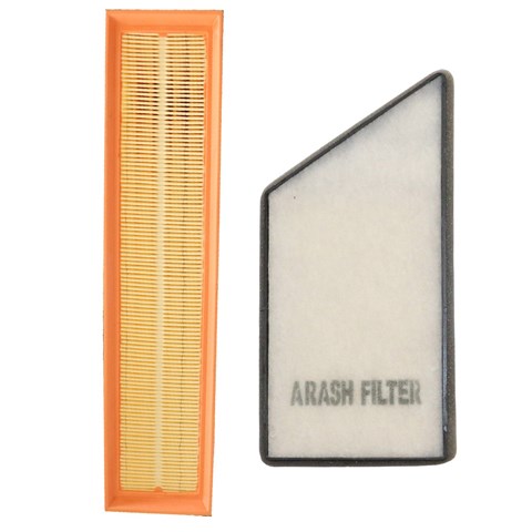 فیلتر کابین خودرو آرش مدل LF206 پلاس مناسب برای پژو 206 به همراه فیلتر هوا