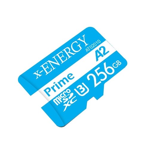 کارت حافظه microSDXC ایکس انرژی مدل Prime کلاس A2 استاندارد UHS-I U3 سرعت 80MBps ظرفیت 256 گیگابایت به همراه آداپتور SD