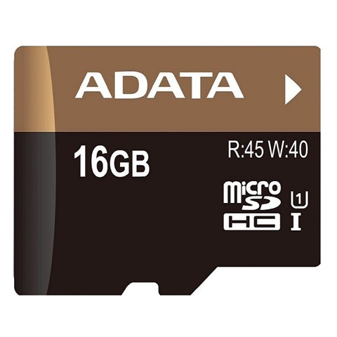 کارت حافظه‌ microSDHC ای دیتا مدل Premier Pro کلاس 10 استاندارد UHS-I U1 سرعت 45MBps ظرفیت 16 گیگابایت